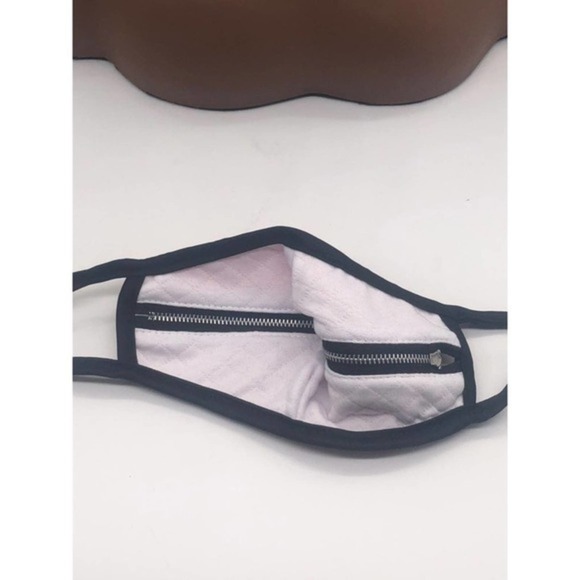 Fashion Cotton Zippered Face Mask Red - Picture 2 of 4